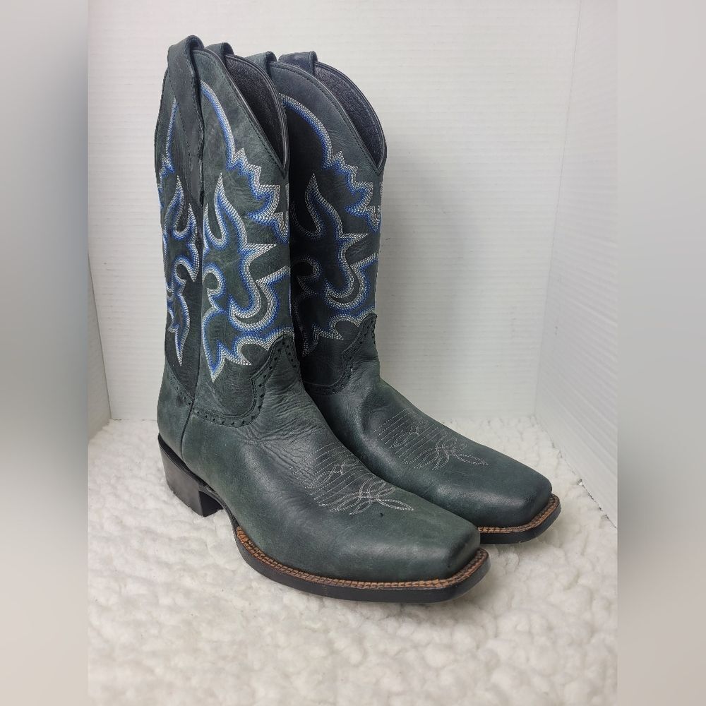 Marciante Brand Boots Men's Size 12D Gray Cowboy Wsstern Square Toe Shoes Rare G